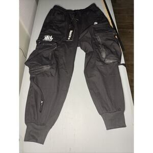Niece Streetwear Unisex Matte Black Tactical Techwear Urban Jogger Pants
